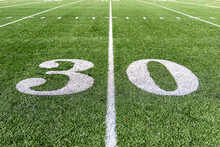 American Football Field - Thirty (30) Yard Line  