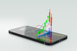 © Bunpoht - mobile trading, Stock Signal, Buy Signal, Sell Signal, Mobile foreign exchange trading - 3d render