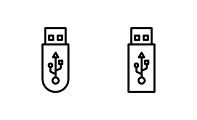 Wall Mural - Usb icon vector. Flash disk sign and symbol. flash drive sign.