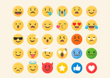 Variedad De Emociones Y Emoticones Que Se Suele Usar En Las Redes Sociales