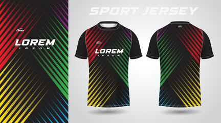 colorful shirt sport jersey design