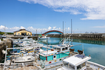 Wall Mural - Penghu, Taiwan Tung liang fishing harbor