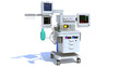 © 3D Horse - Anesthesia Respiratory Workstation Trolley medical equipment 3D rendering on white background