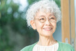 © ponta1414 - リビングで過ごす眼鏡をかけた日本人シニア女性