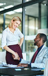 © Daniel L/peopleimages.com - Handshake, greeting and agreement by businesspeople in the office making a deal in partnership. Young happy and diverse coworkers or colleagues in collaboration on a project and handshaking
