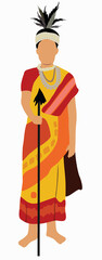 Wall Mural - Women from Chhattisgarh in traditional outfit.