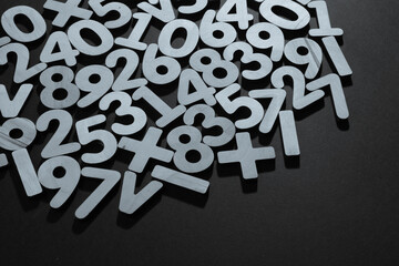 Poster - background or texture of numbers. finance data concept. mathematic. seamless pattern with numbers. f