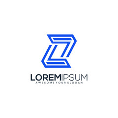 Letter L Z logo modern