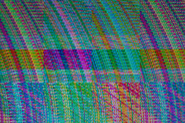 Fototapete - Pixel pattern of a digital glitch / Abstract background, pattern of a digital glitch.