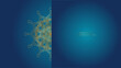 © petrukjowodesign - Blue luxury mandala background with golden arabesque pattern arabic islamic east style.decorative mandala for print, poster, cover, brochure, flyer, banner.
