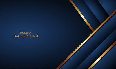 dark blue luxury premium background and gold line.