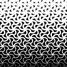 Geometric Seamless Pattern. Halftone Abstract Background. Gradient Texture. Black And White Fading Design For Prints. Faded Geometry Shape. Fades Motif Lattice. Repeating Patern. Vector Illustration