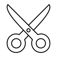 Sticker - Scissor Line Icon