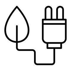 Poster - Green Energy Line Icon