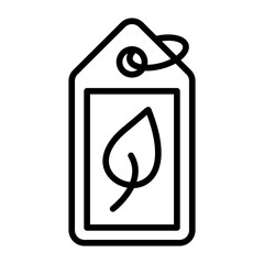 Poster - Eco Label Line Icon