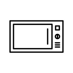 Poster - Microwave Line Icon