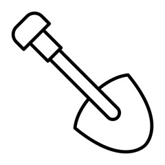 Sticker - Shovel Line Icon