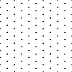 Poster - Square seamless background pattern from geometric shapes. The pattern is evenly filled with small black thumb up symbols. Vector illustration on white background