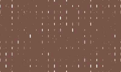 Poster - Seamless background pattern of evenly spaced white shampoo symbols of different sizes and opacity. Vector illustration on brown background with stars