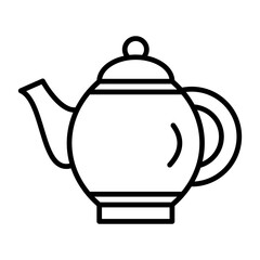 Poster - Tea Pot Line Icon