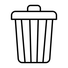 Poster - Dustbin Line Icon