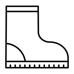 Sticker - Farming Boots Line Icon