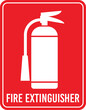 fire extinguisher sign vector