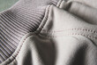 A good quality stitch of knitwear close-up. Selective focus. Macro shooting