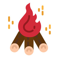 Sticker - campfire