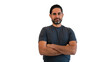 © REC Stock Footage - Portrait of cool and handsome man wearing a shirt over empty place on background