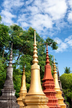 Stupas Or Chedi, Mausoleums In Cambodia