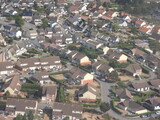 Fototapeta  - quartier de maisons vue aérienne