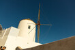Scenic windmill view in Santorini, Greece. Windmill in Oia, Santorini.