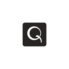 Sticker - letter Q. logo