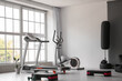 © Pixel-Shot - Interior of modern gym with treadmill and sport equipment