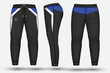 Trouser design template for technical fashion illustration and trousers pant design for Sweatpants design and mockup