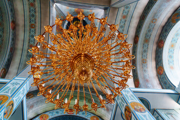 Sticker - interior of the Staro-Pokrovsky Church of the Intercession. 