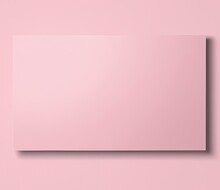 Minimalist 3d Illustration Of A Pink Rectangle On A Pink Wall