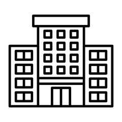 Sticker - Office Building Line Icon