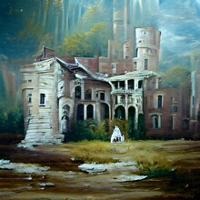 Abandoned Old Castle Art