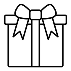 Poster - Gift Box Line Icon