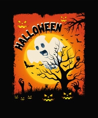 Halloween t shirt design.