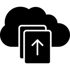 Poster - Upload File on Cloud Icon