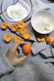 Fototapeta Sypialnia - Apricot / Time for homemade cake 