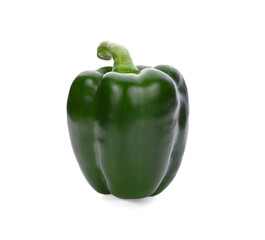 Wall Mural - sweet green pepper isolated on white background