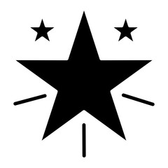 Falling Star Line Icon