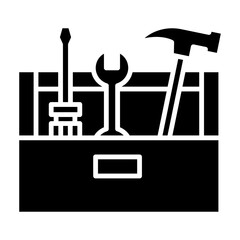 Wall Mural - Tool Box Glyph Icon