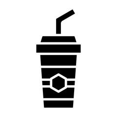 Sticker - Soft Drink Glyph Icon