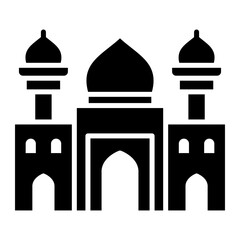 Poster - Mosque Glyph Icon