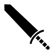 Sword Toy Glyph Icon